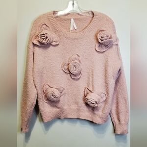 45. NWOT - Dreamers Floral Knit Sweater